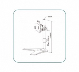 Support simple pour écran 24-32 Aavara TS021