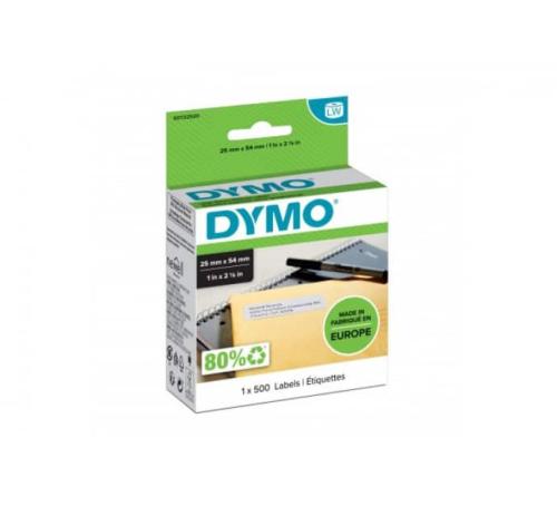 Dymo Rouleau de 500 étiquettes adresse 25 x 54 mm