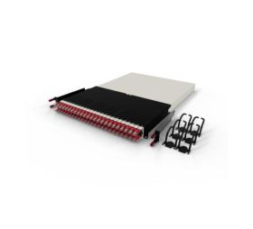 Panneau Patchbox One 24 RJ45 Cat6a UTP 1,8 m 30U rouges