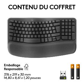Clavier sans fil Logitech Ergo Pro Wave Keys