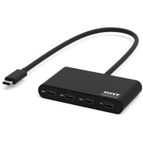 Hub USB type C vers 4 ports USB-C + PD 100W