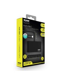 Hub USB type C vers 4 ports USB-C + PD 100W