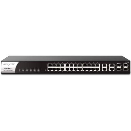 Switch 24 ports gigabit 4 combo SFP Vigor G1282