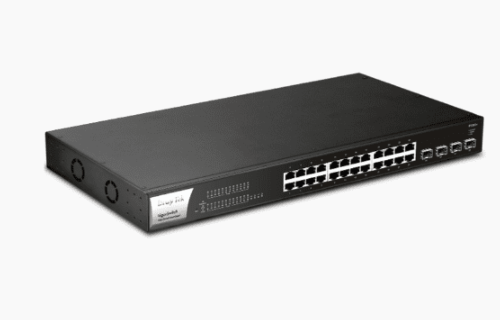 Switch 24 ports gigabit PoE+ 4 SFP+ Vigor P1281X