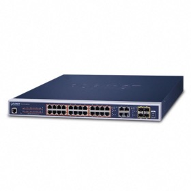 Switch 24 ports Gigabit PoE+ 4 SFP combo Planet GS-4210-24PL4C