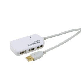 Hub USB 4 ports avec cordon 12 m extensible à 60 m