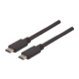 Cordon USB 3.1 10 Gbps type CC M/M 1 m noir