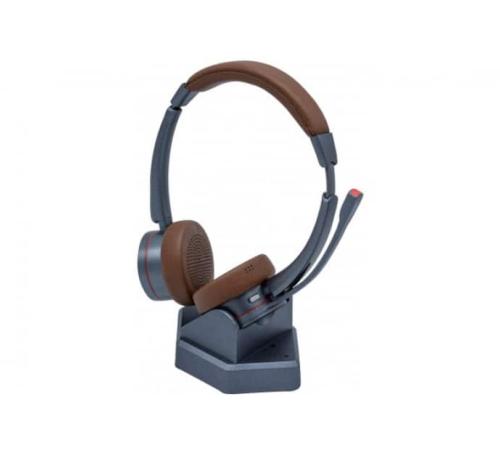 Casque Bluetooth binaural + socle USB-A