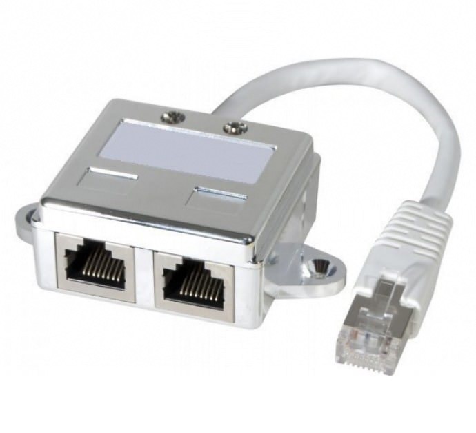 Achat doubleur de prise RJ45 avec cordon