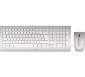 Pack clavier souris sans fil CHERRY DW 8000 Argent/Blanc