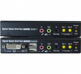 Prolongateur KVM DVI/USB/Audio sur IP