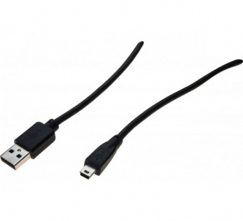 Cordon USB 2.0 type A / mini USB 1,5 m noir