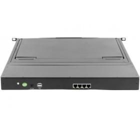 Console LCD KVM rackable 4 ports RJ45 + dongles VGA/USB