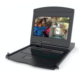Console KVM 17 rackable FHD 4 ports HDMI/USB