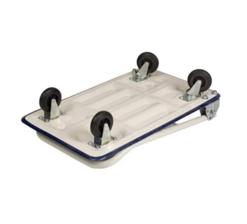 Chariot à Roulettes Meister - Plateau Contreplaqué 134x134mm, Charge 100kg, 3 Roues En PP Pour Déplacer Facilement