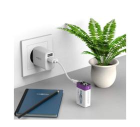 Pile Block E 9V rechargeable par USB-C