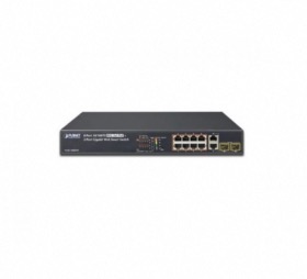 Switch 8 ports PoE+ 2 gigabit RJ45/SFP Planet FGSD-1008HPS