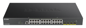 afficher l'article Switch D-LINK Smart+ 24 ports gigabit PoE+ 370W 4 SFP+