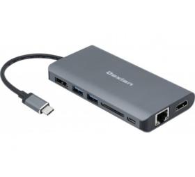 afficher l'article Adaptateur USB 3.1 type C HDMI DP gigabit ethernet et Hub