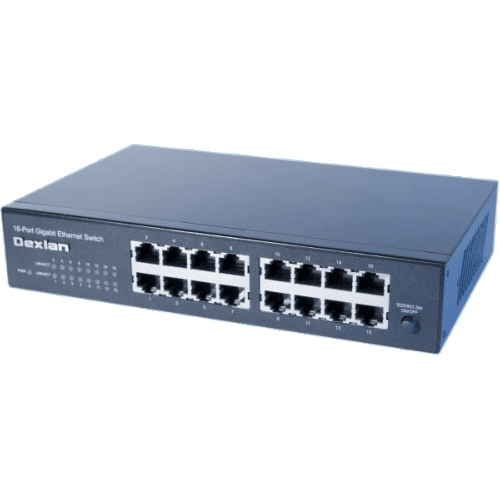 Switch 16 ports gigabit rackable 10 et 19 pouces