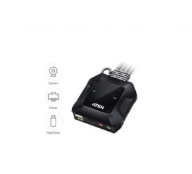 Mini switch KVM HDMI 4K USB ATEN CS22H 2 ports