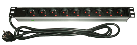 Multiprise rackable 9 prises FR + voyant Eonis
