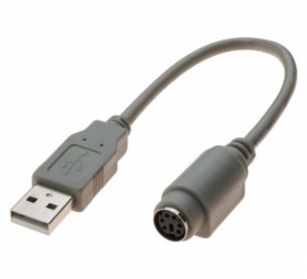 Adaptateur USB 2.0 vers MiniDin6 Femelle 20 cm