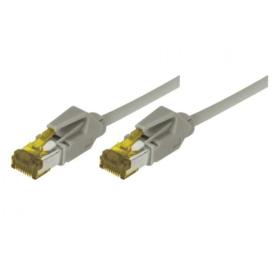 Cordon ethernet 10 gigabit Cable Draka Cat.7 gris - 30 cm