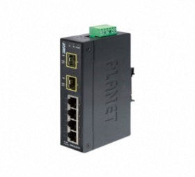 Switch industriel 4 ports + 2 SFP Planet ISW-621TF