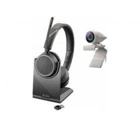 Kit casque sans fil Voyager 4220 UC USB-A + Webcam P5