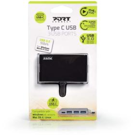 Hub USB 3.0 type C vers 3 ports USB-A et 1 USB-C
