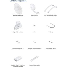 Pont WiFi 60 Ghz / 5 GHz GigaBeam LR UBIQUITI