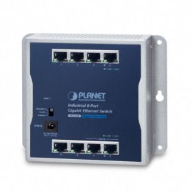 Switch industriel mural 8 ports Giga Planet WGS-810