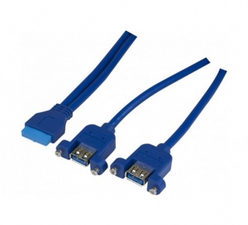 Cable pour carte mère 2 ports USB 3.0 sur panneau