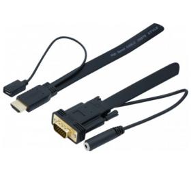 Cordon convertisseur HDMI vers VGA audio 1,8 M