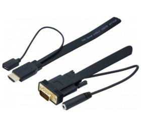 afficher l'article Cordon convertisseur HDMI vers VGA audio 1,8 M