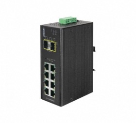 Switch industriel 8 ports Gigabit 2 SFP Planet IGS-10020MT