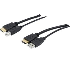 Switch KVM 8 ports HDMI 4K USB 2.0 avec câbles