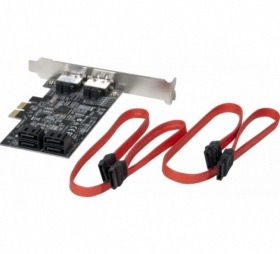 Carte PCI Express 2.0 RAID 4 canaux 6 ports SATA