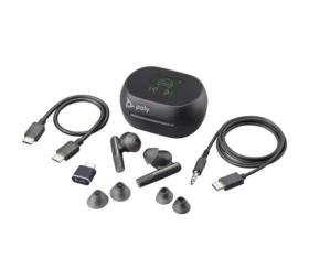 Ecouteurs sans fil Bluetooth USB-C Poly 60+ UC noirs