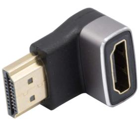 Adaptateur HDMI 2.1 8K M/F coudé vertical 90°