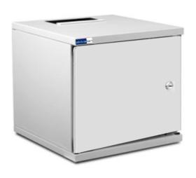 Coffret 10 pouces 6U gris L312 x P300 porte m�tal