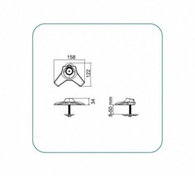 Support simple à fixer pour écran 15-24 Aavara TI011