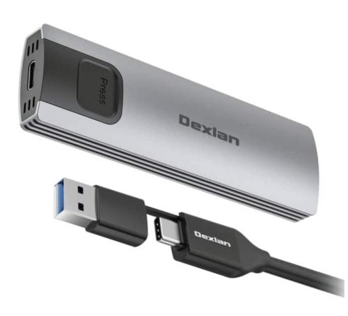 Boitier SSD M2 NVMe SATA USB-C/A 10G