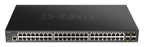 Switch D-LINK Smart+ 48 ports gigabit PoE+ 370W 4 SFP+