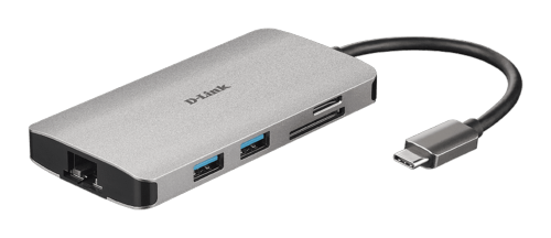 Hub USB-C 8 en 1 D-Link DUB-M810