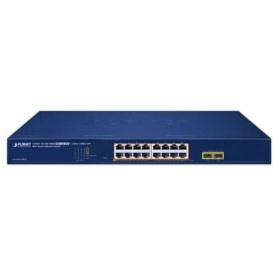 Switch Planet 16 ports gigabit PoE+ 2 SFP GS-2210-16P2S