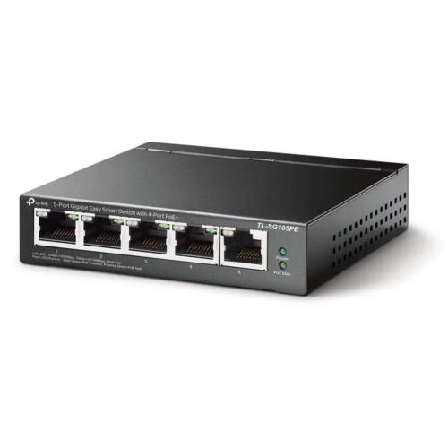 Switch 5 ports giga 4 PoE 65W TP-Link TL-SG105PE