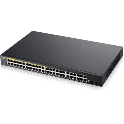 Switch 24 ports giga 24 PoE 170W 2 SFP Zyxel GS1900-48HP