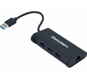 afficher l'article Adaptateur USB 3.0 vers RJ45 gigabit + Hub 3 ports